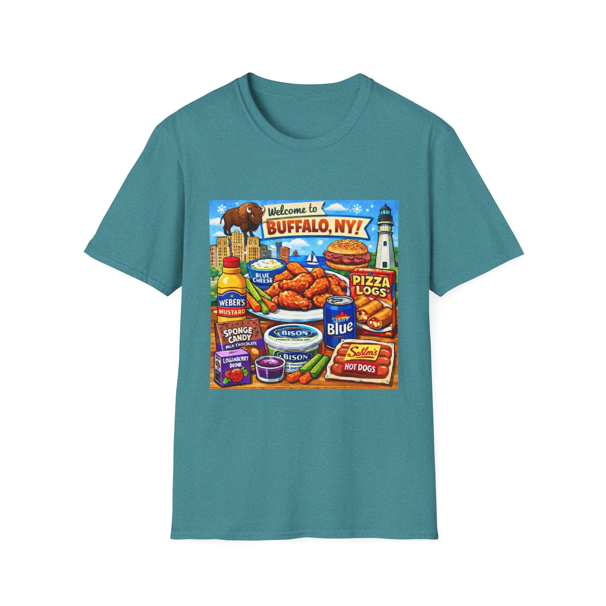 Buffalo Food Icons - T-Shirt