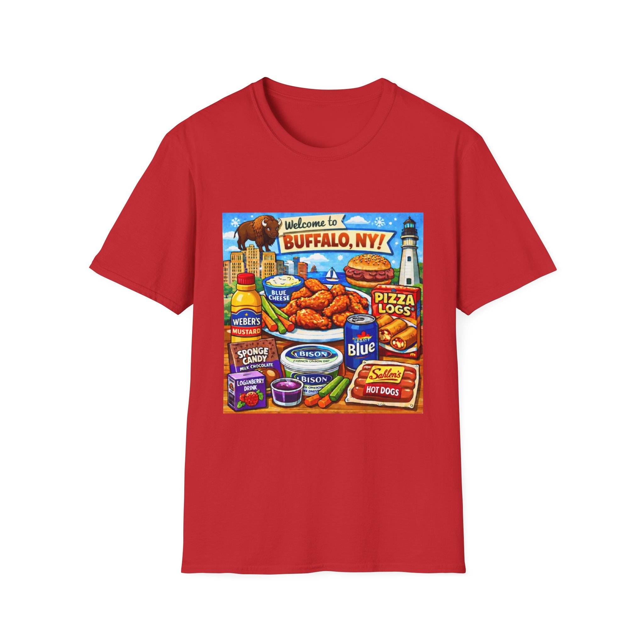 Buffalo Food Icons - T-Shirt
