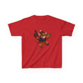 Kids Black and Red Buffalo Hockey Highland Cow Tee