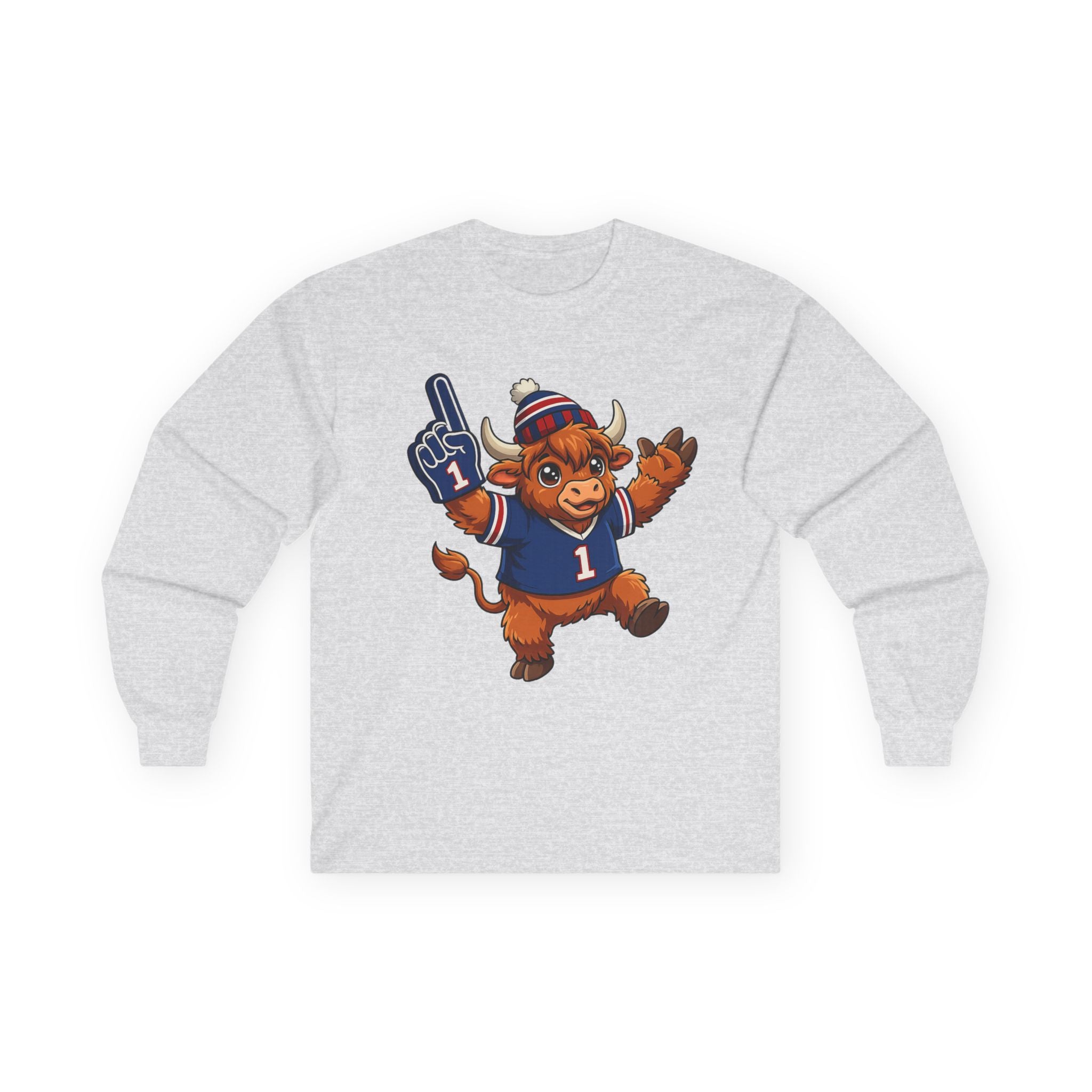 Buffalo Football Highland Cow - Long Sleeve Tee