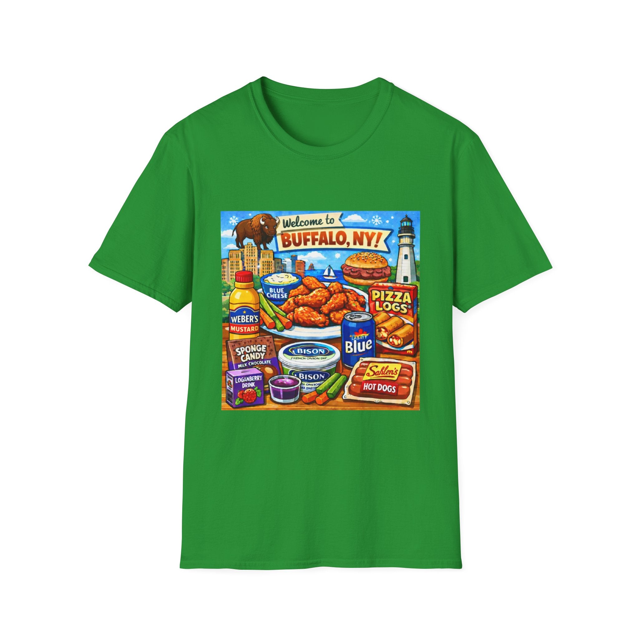 Buffalo Food Icons - T-Shirt