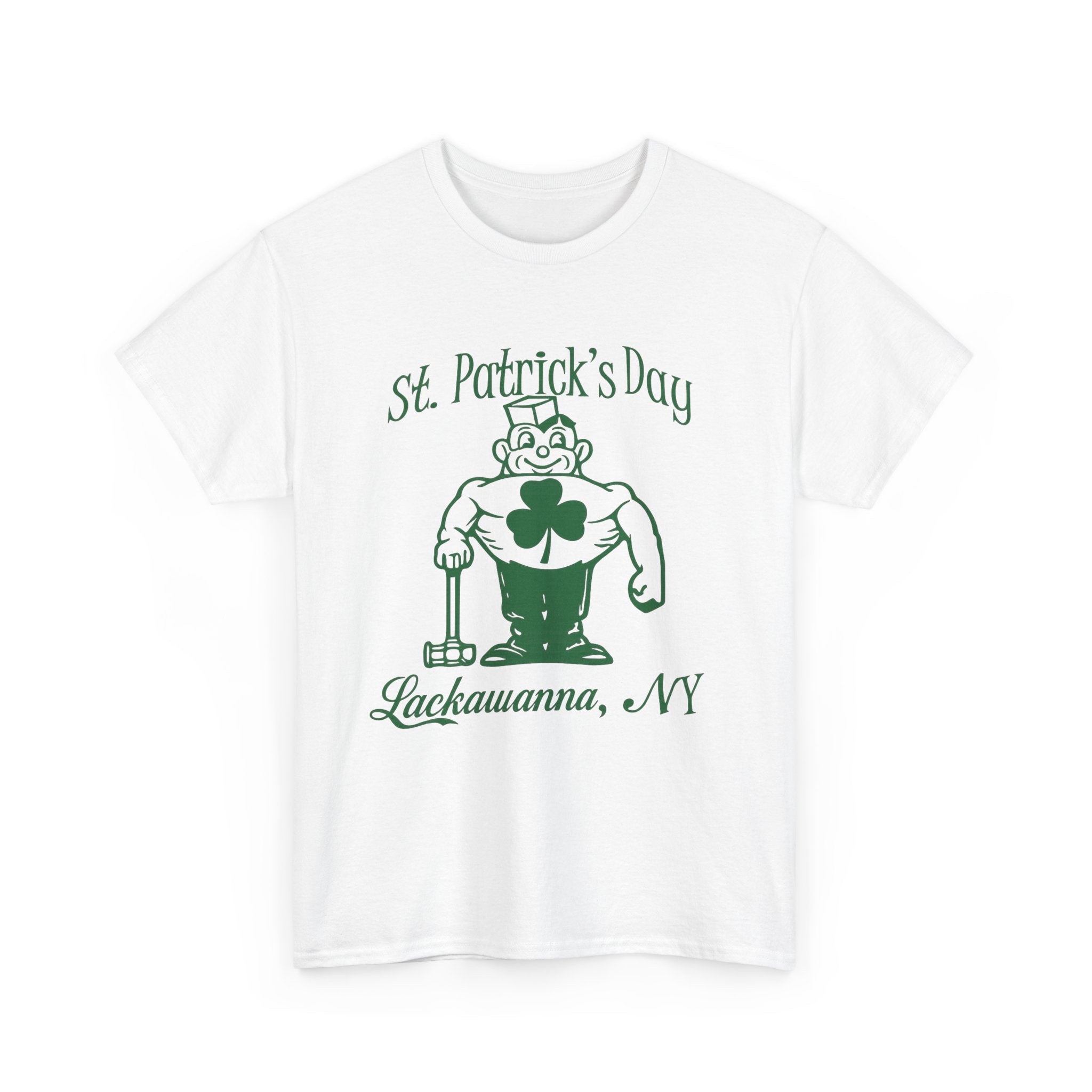 Lackawanna, NY St. Patrick's Day - Green Font T-Shirt