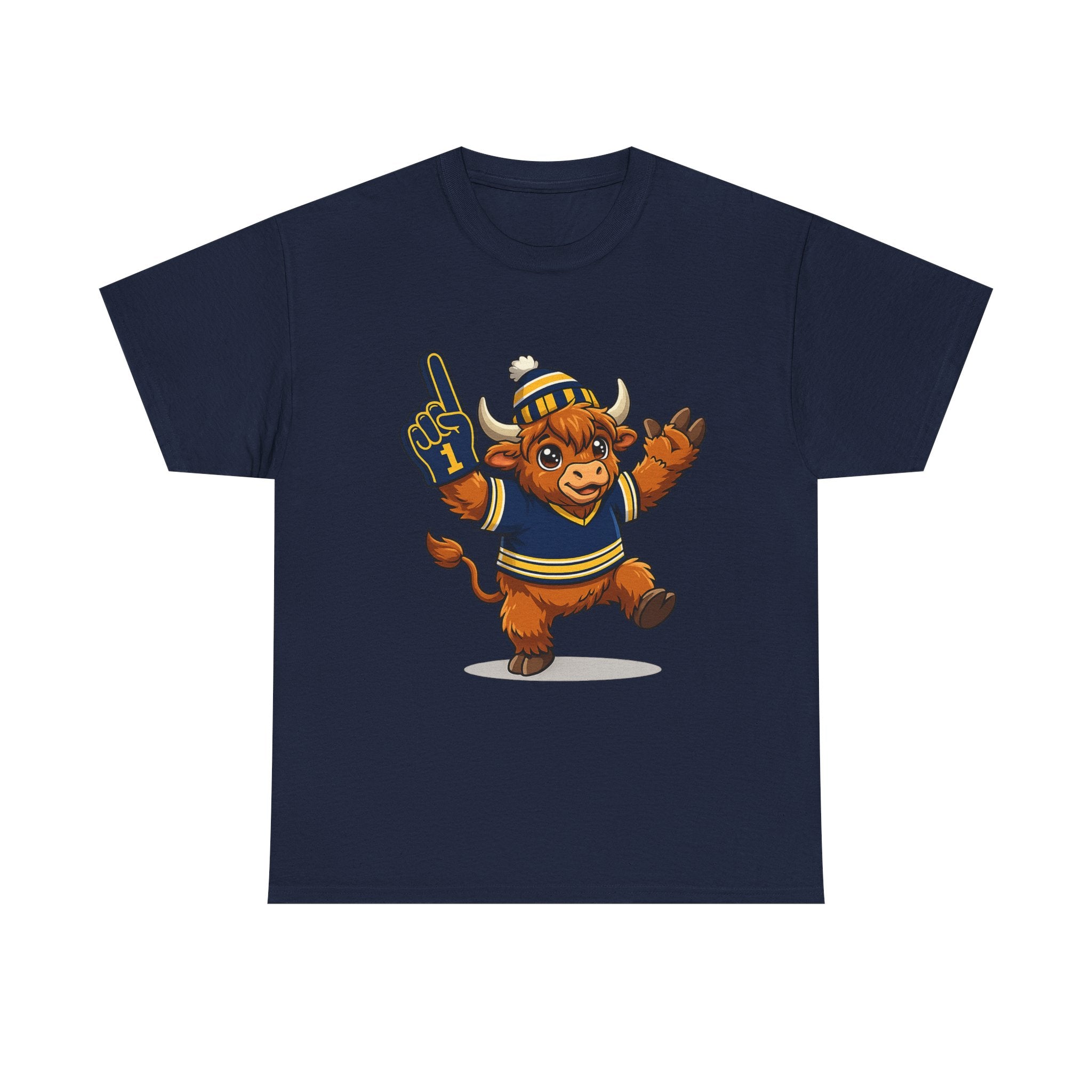 Buffalo Hockey Highland Cow - T-Shirt