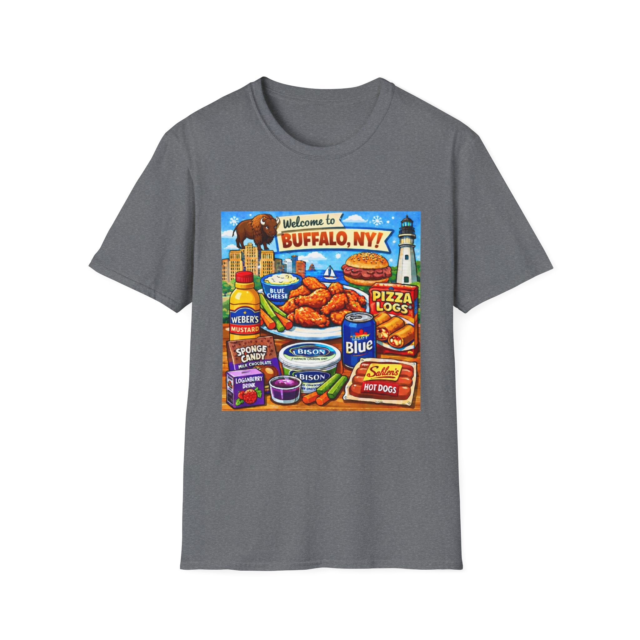 Buffalo Food Icons - T-Shirt