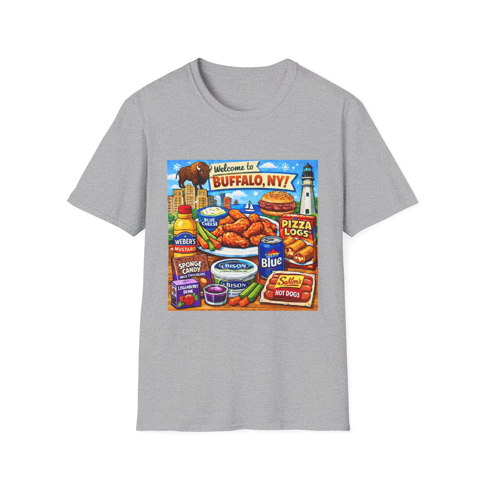 Buffalo Food Icons - T-Shirt