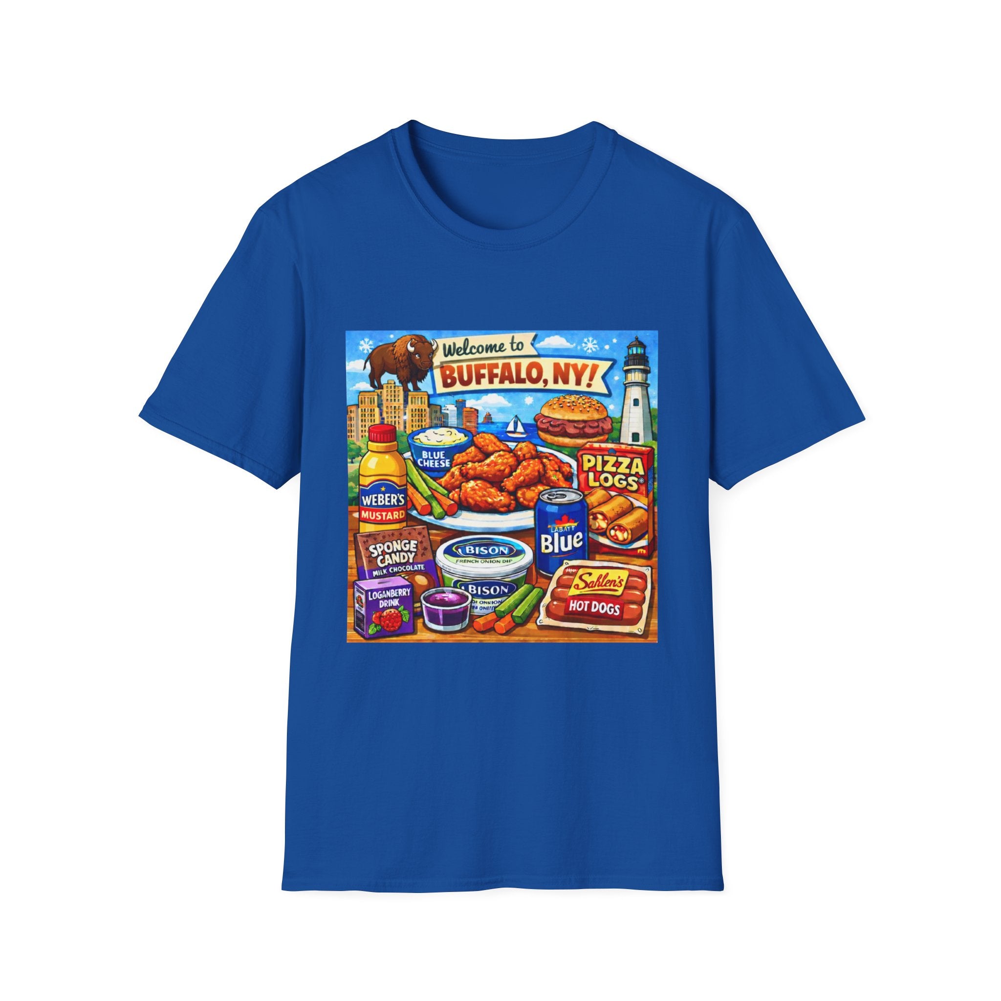Buffalo Food Icons - T-Shirt