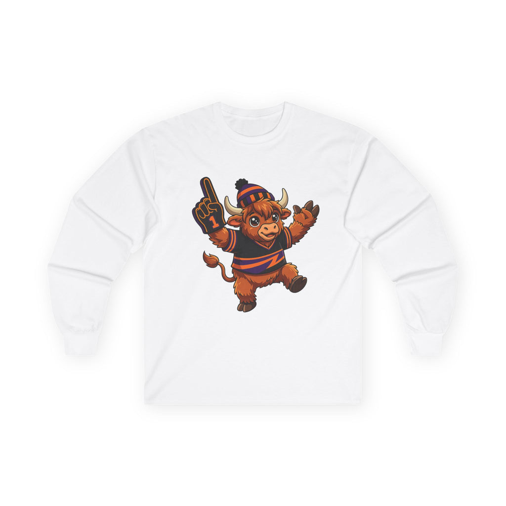 Buffalo Lacrosse Highland Cow - Long Sleeve Tee
