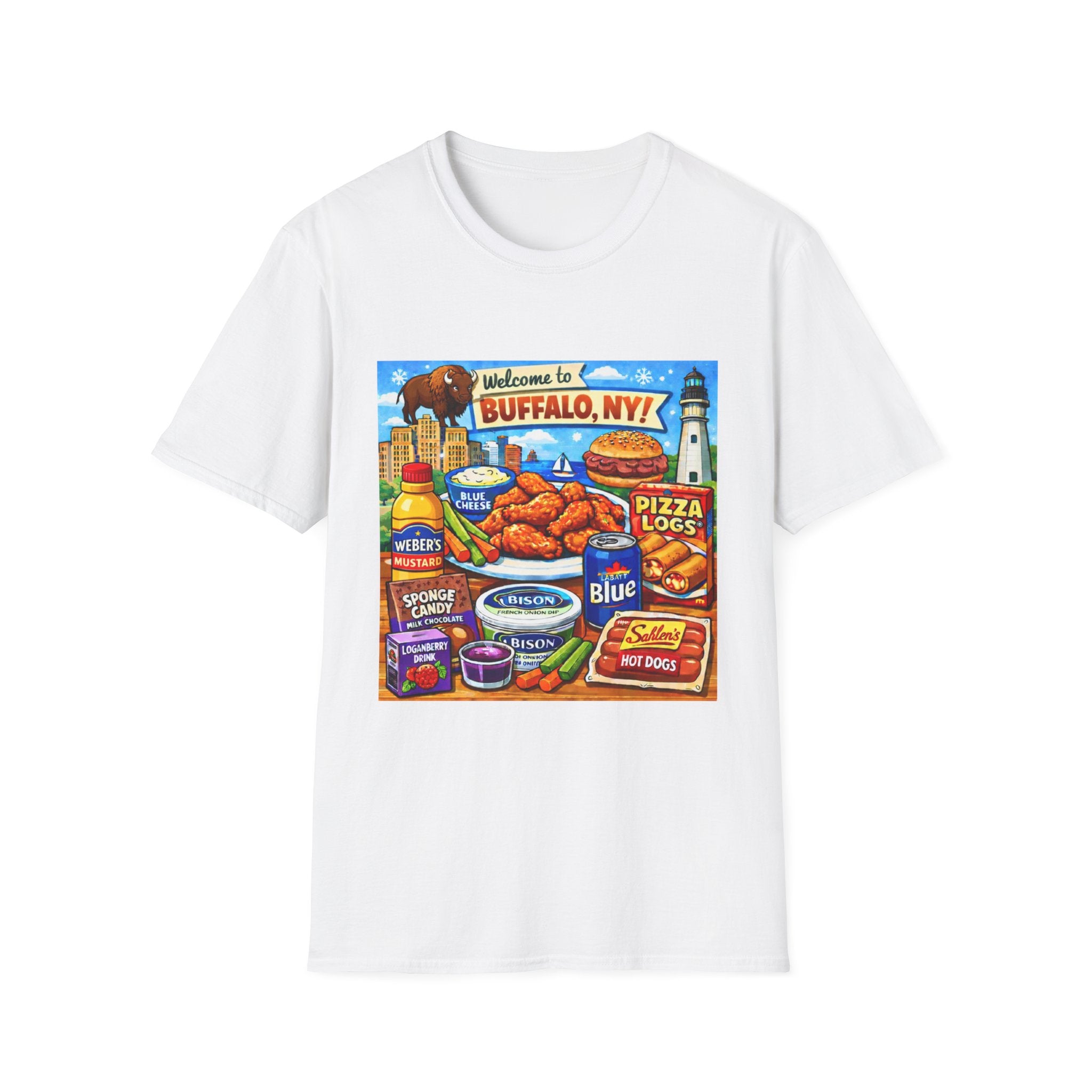 Buffalo Food Icons - T-Shirt