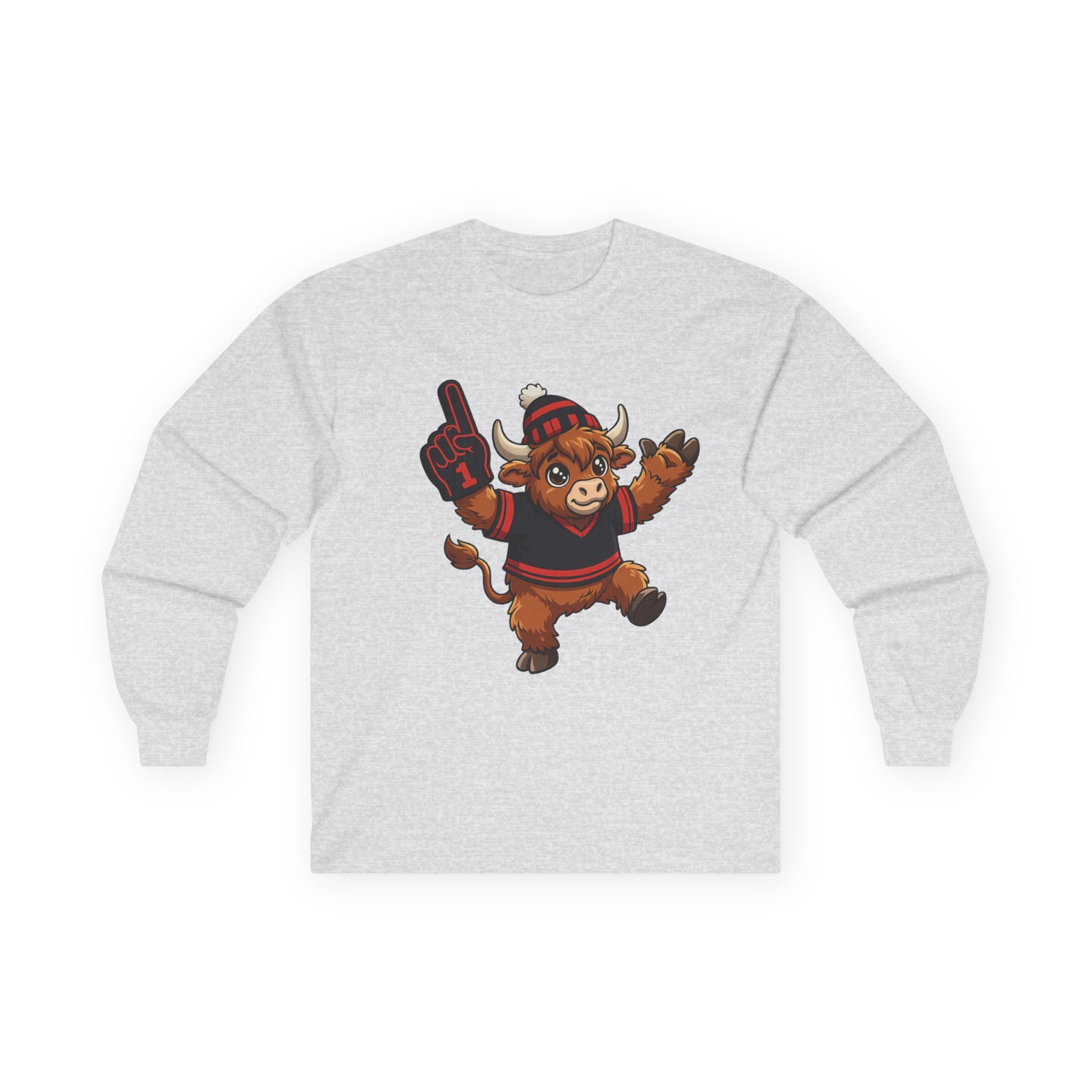 Black and Red Buffalo Hockey - Long Sleeve Tee