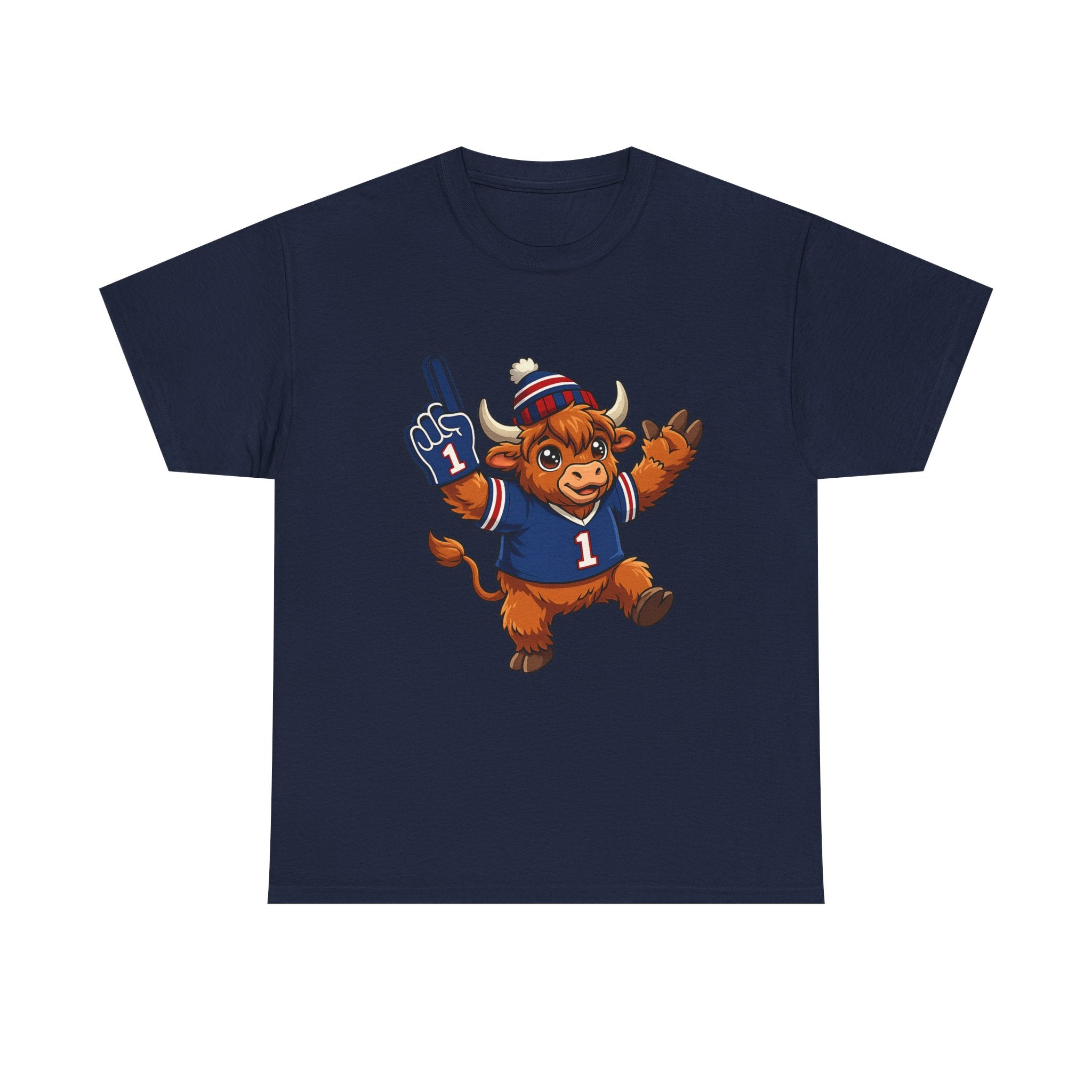 Buffalo Football Highland Cow - T-Shirt