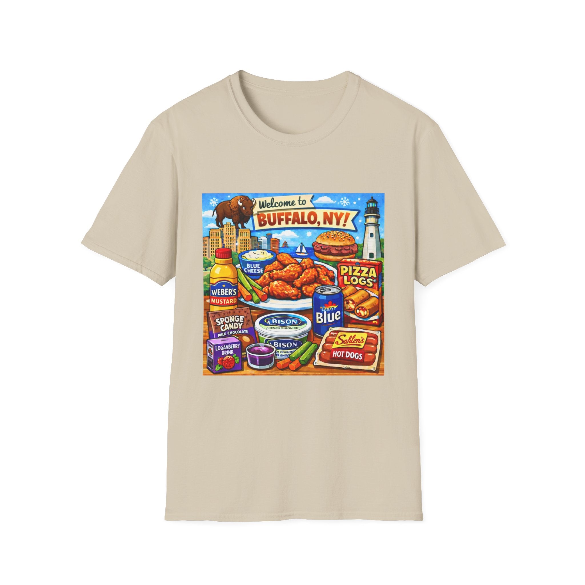 Buffalo Food Icons - T-Shirt